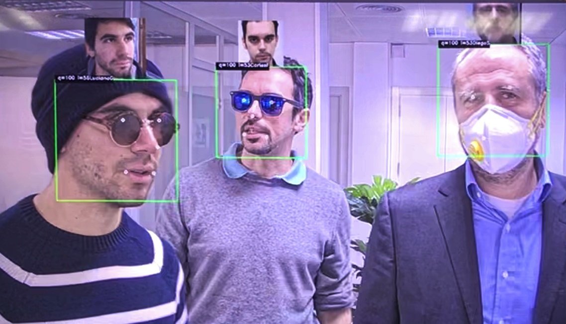 Herta facial recognition technology can identify people with facial masks