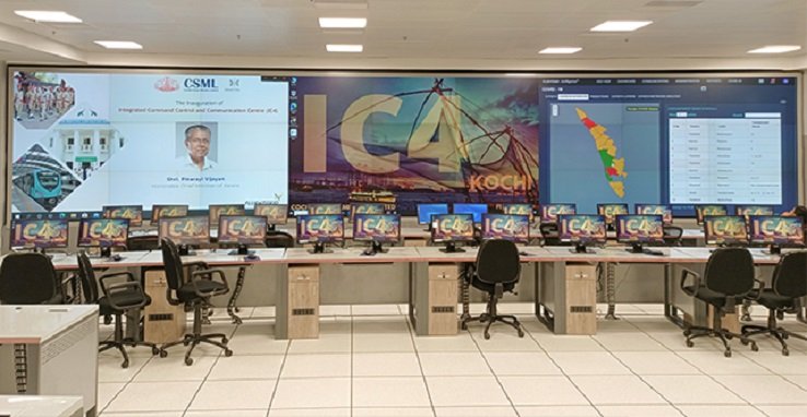 Kochi Smart City Command Centre equipped with Delta video wall goes Live