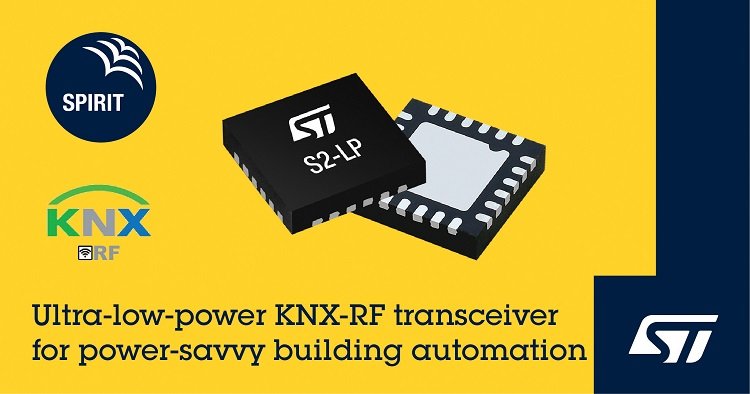 STMicroelectronics releases KNX-RF Software for Smart Buildings