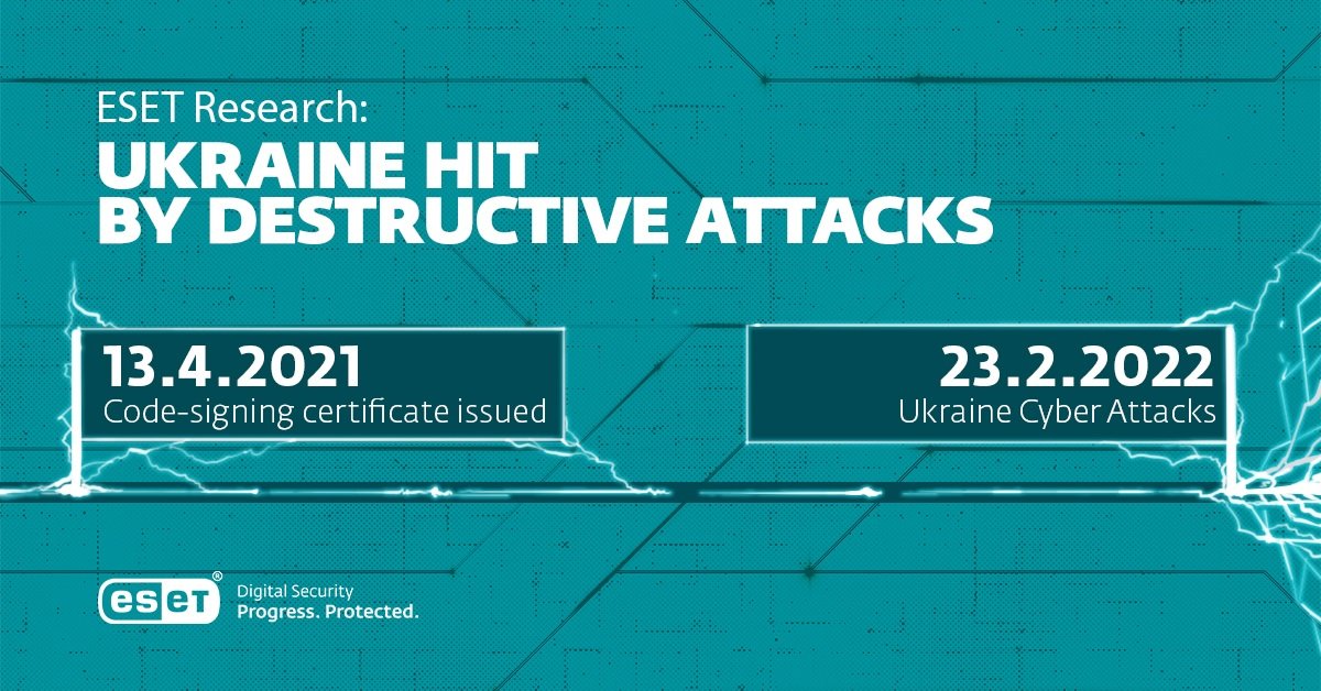 ESET researchers discovers two new wiper malware families target Ukraine